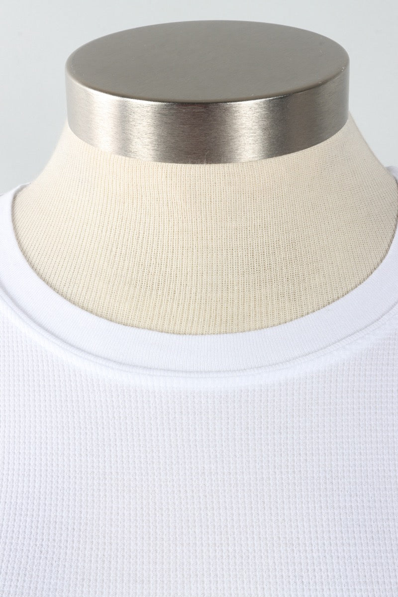 Long Sleeve Thermal Top - White