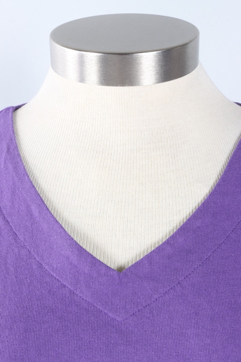 Crop V Neck - Verbena