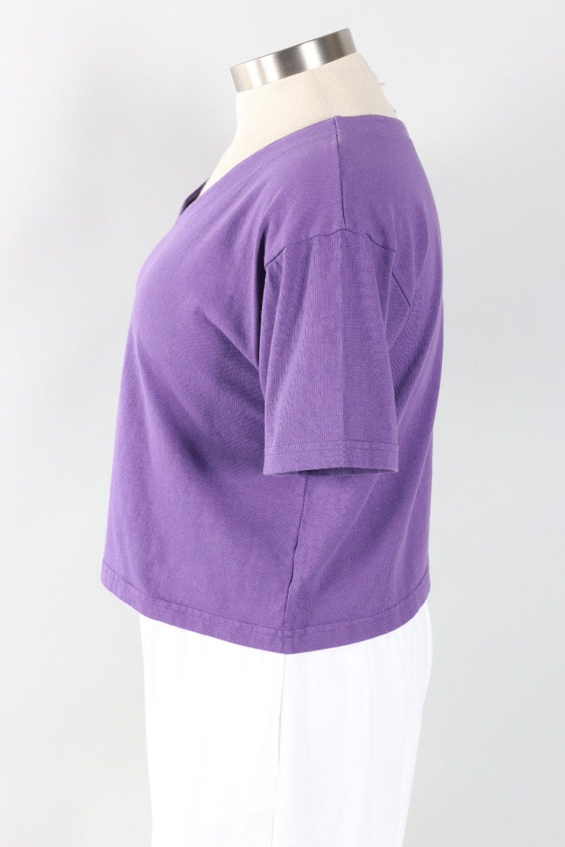 Crop V Neck - Verbena