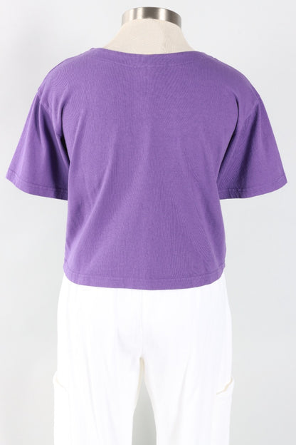 Crop V Neck - Verbena