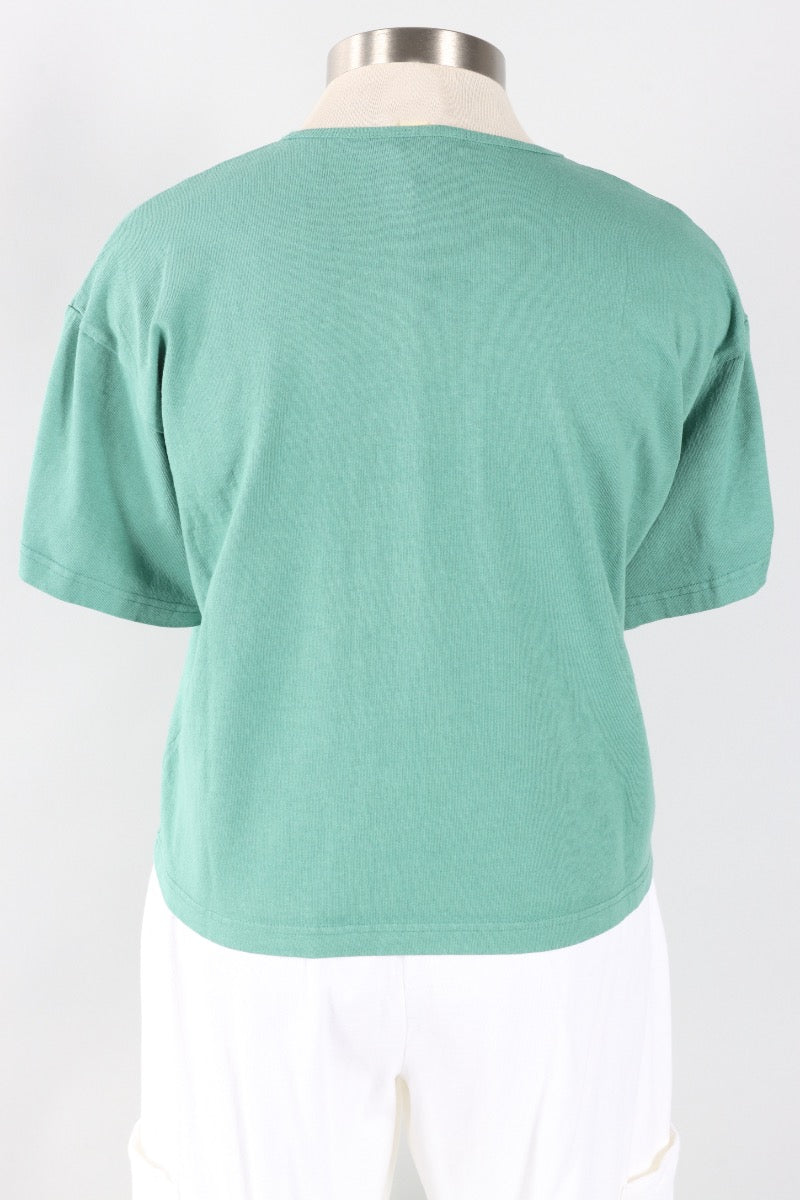 Short Sleeve Crop Crew - Turaco