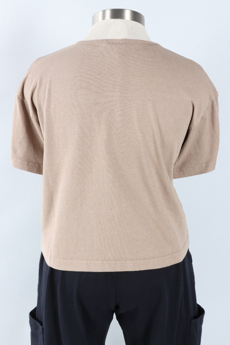 Short Sleeve Crop Crew - Owl