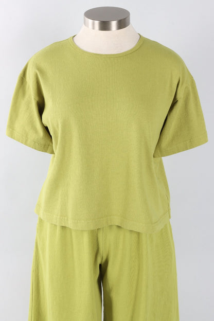 Short Sleeve Crop Crew - Lacewing