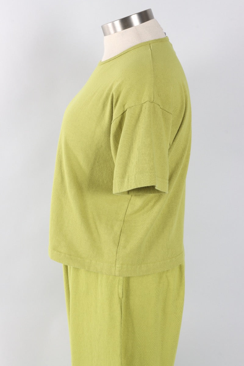 Short Sleeve Crop Crew - Lacewing