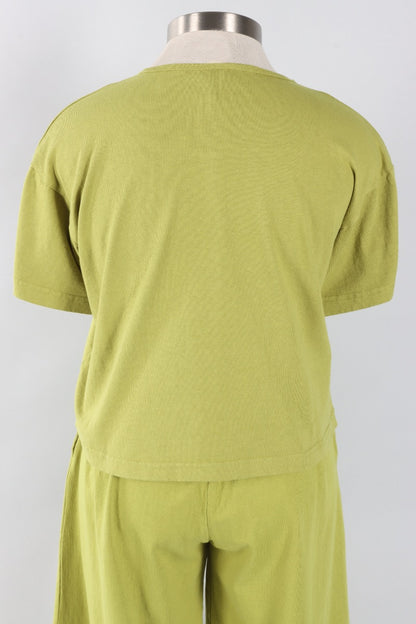 Short Sleeve Crop Crew - Lacewing