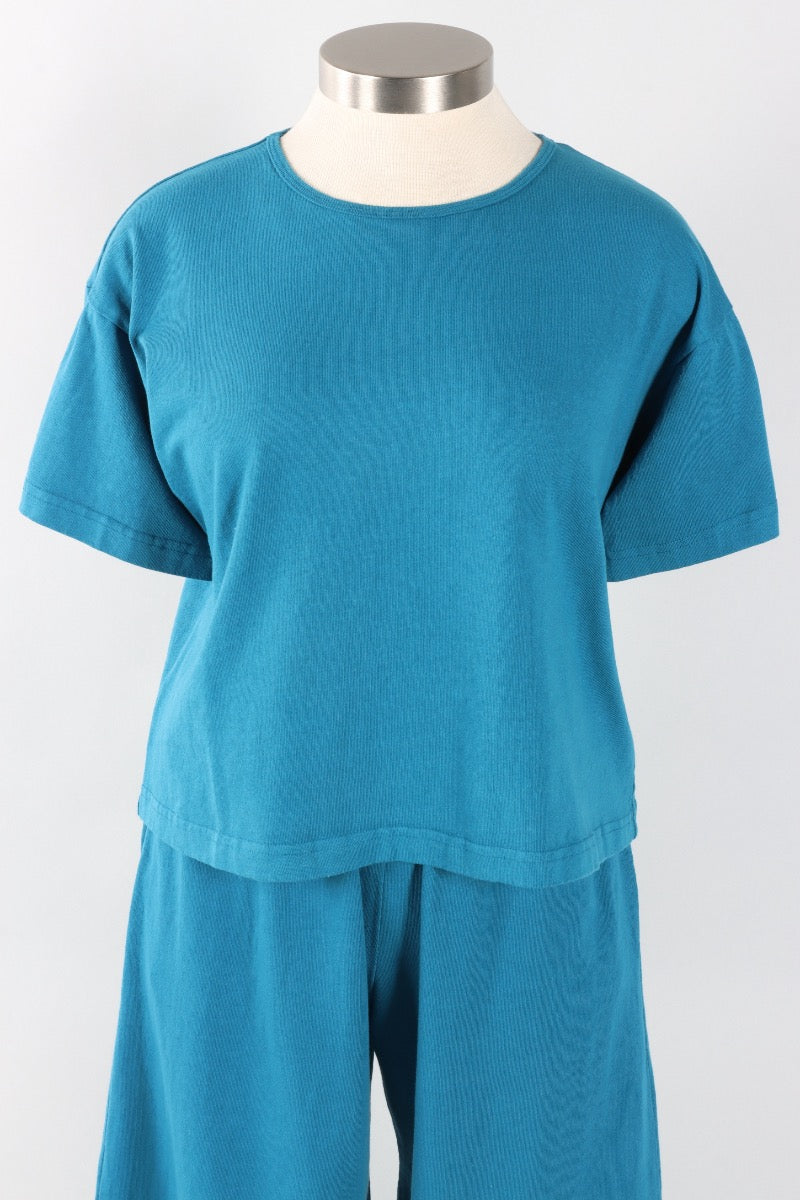 Short Sleeve Crop Crew - Demoiselle