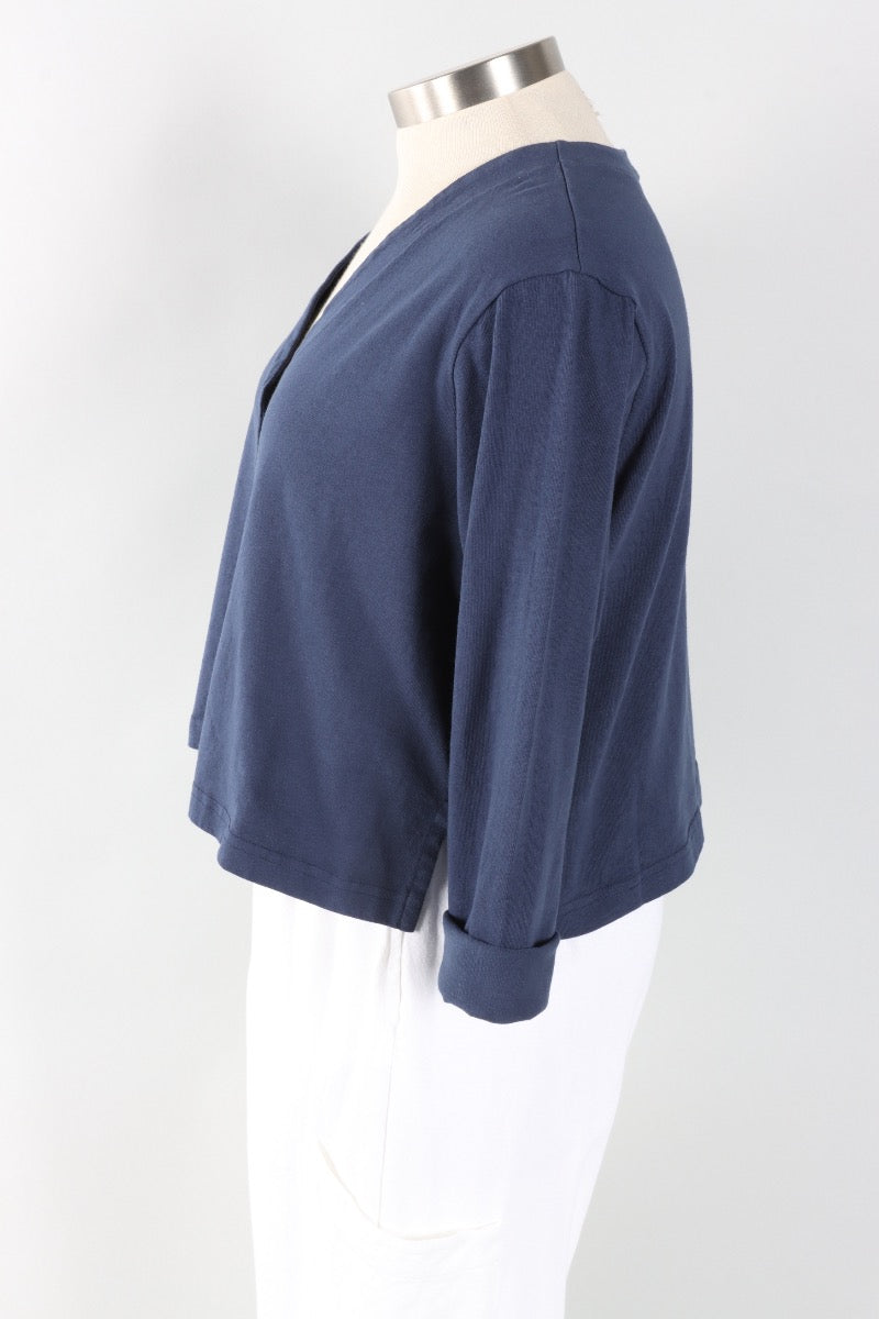 Crop V-Neck Cardigan - Stargaze