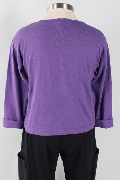 Long Sleeve Crop Crew - Verbena