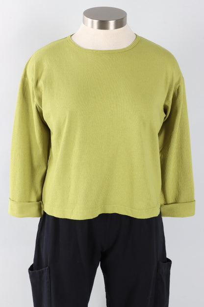 Long Sleeve Crop Crew - Lacewing