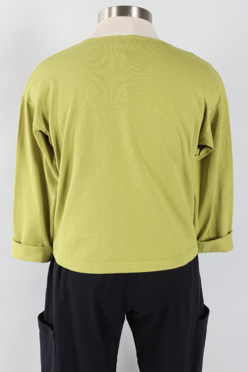 Long Sleeve Crop Crew - Lacewing