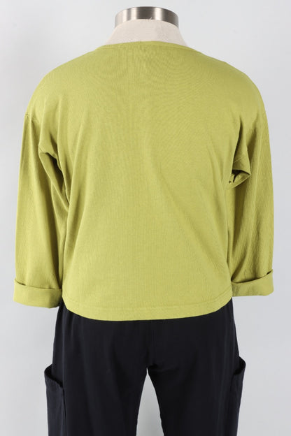 Long Sleeve Crop Crew - Lacewing