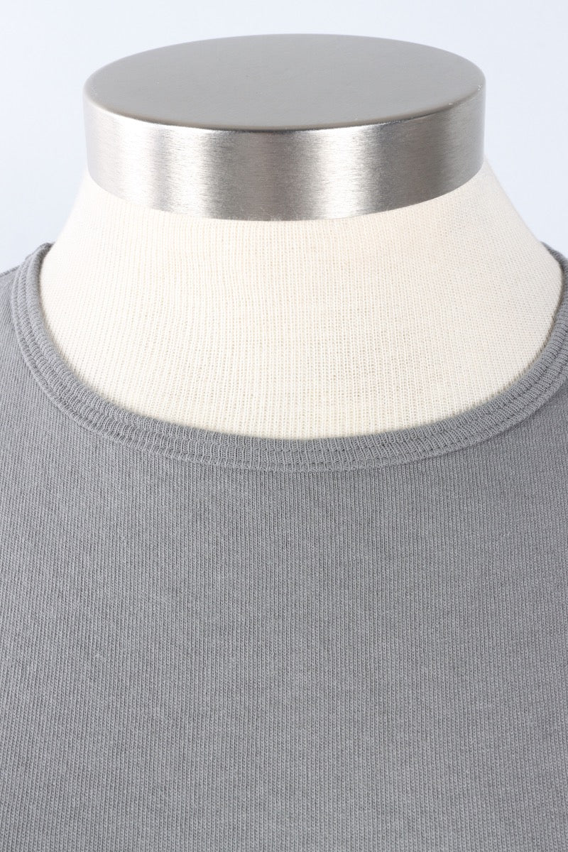 Long Sleeve Crop Crew - Zinc