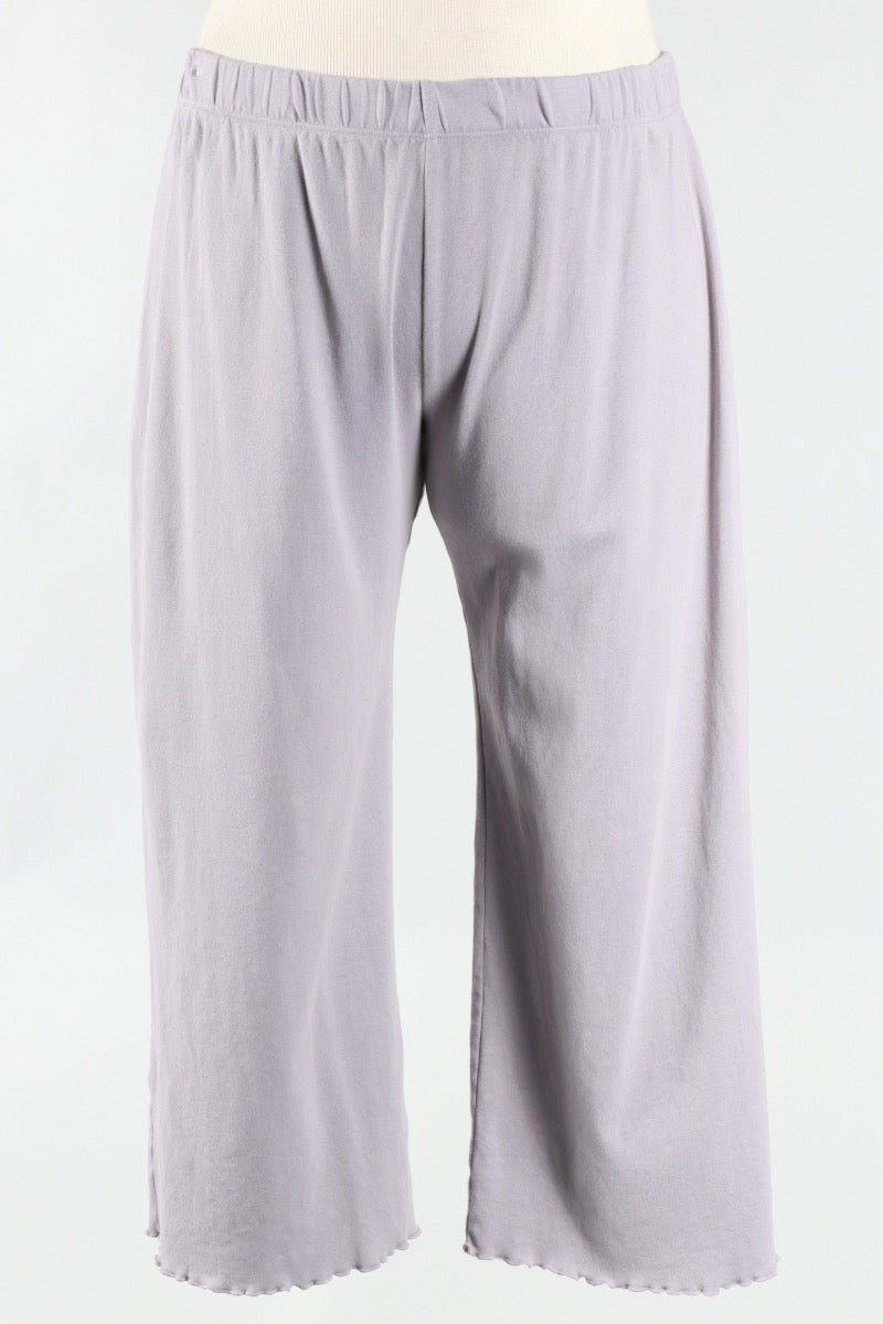 Lettuce Edge Crop Pant - Platinum