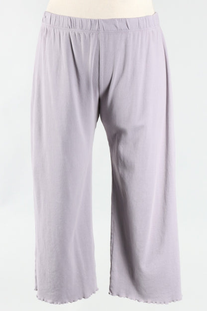 Lettuce Edge Crop Pant - Platinum