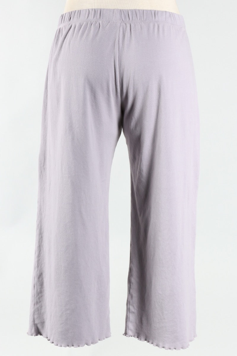 Lettuce Edge Crop Pant - Platinum