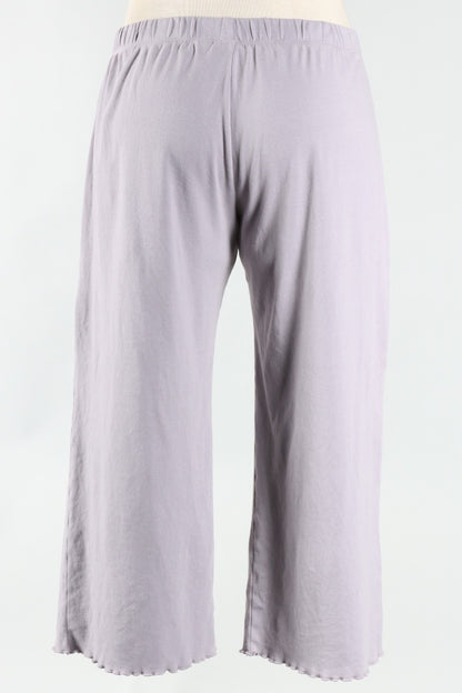 Lettuce Edge Crop Pant - Platinum