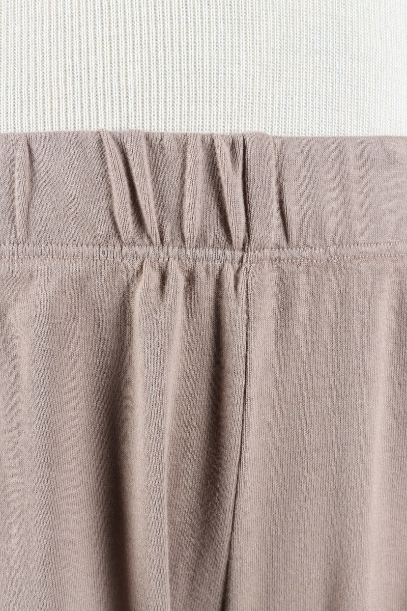 Lettuce Edge Crop Pant - Mushroom