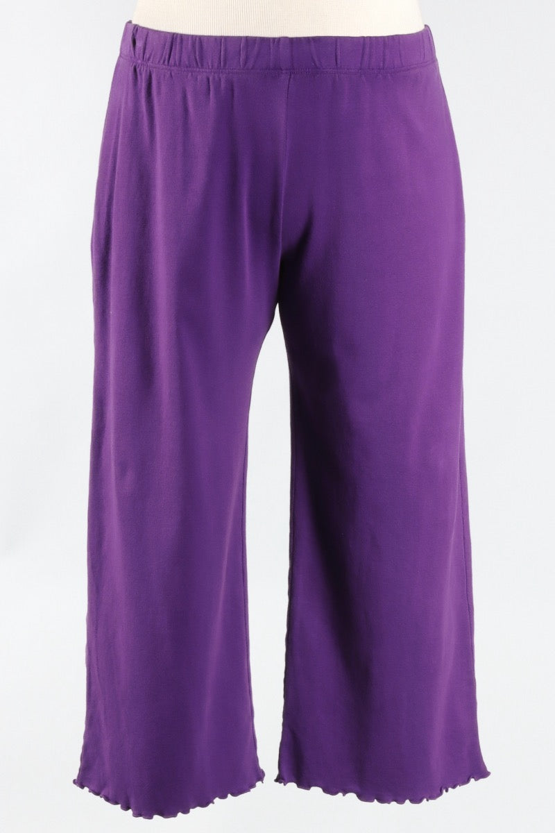 Lettuce Edge Crop Pant - Violet