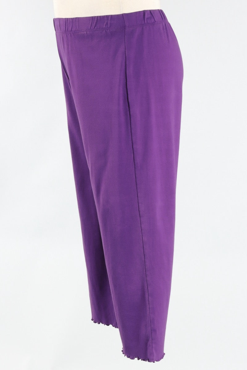 Lettuce Edge Crop Pant - Violet