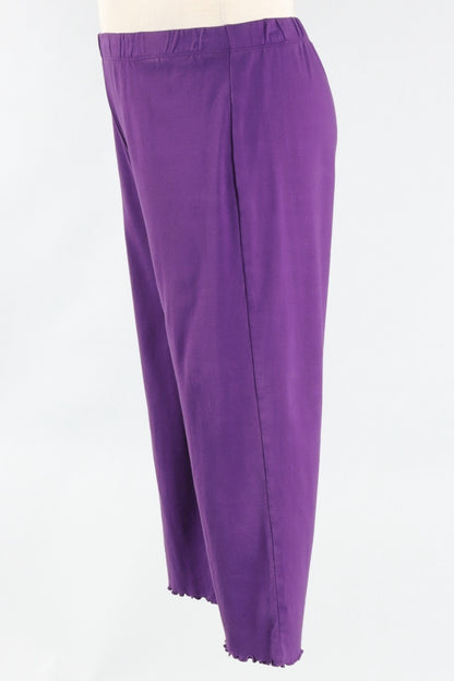 Lettuce Edge Crop Pant - Violet