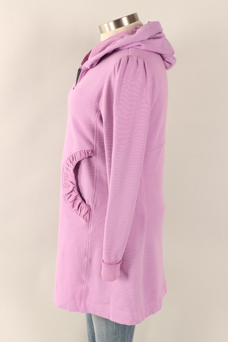 Long Hoodie Jacket - Tulip