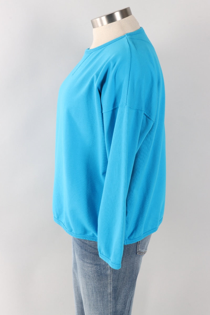 Stretch Terry Sweatshirt - Methyl Blue 