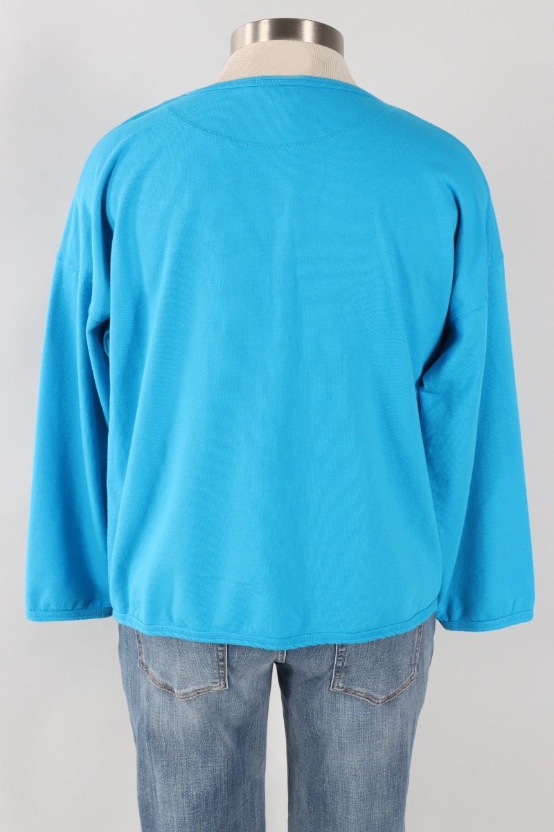 Stretch Terry Sweatshirt - Methyl Blue 