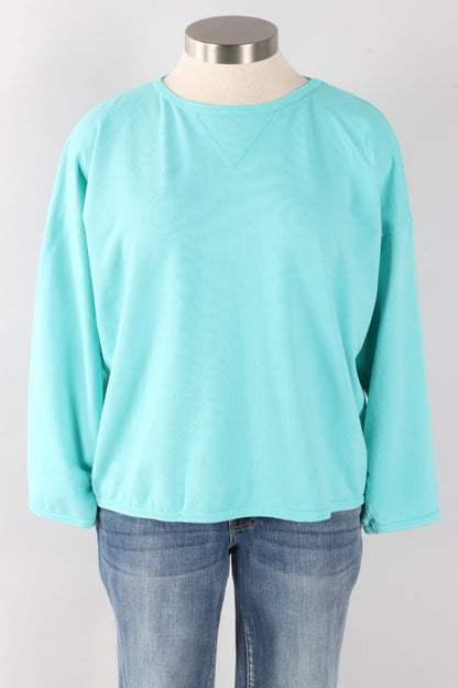 Stretch Terry Sweatshirt - Azure