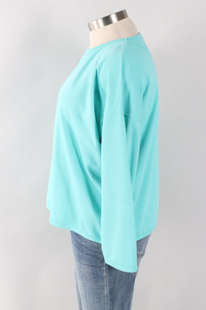 Stretch Terry Sweatshirt - Azure