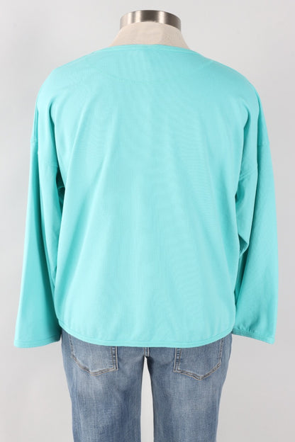 Stretch Terry Sweatshirt - Azure
