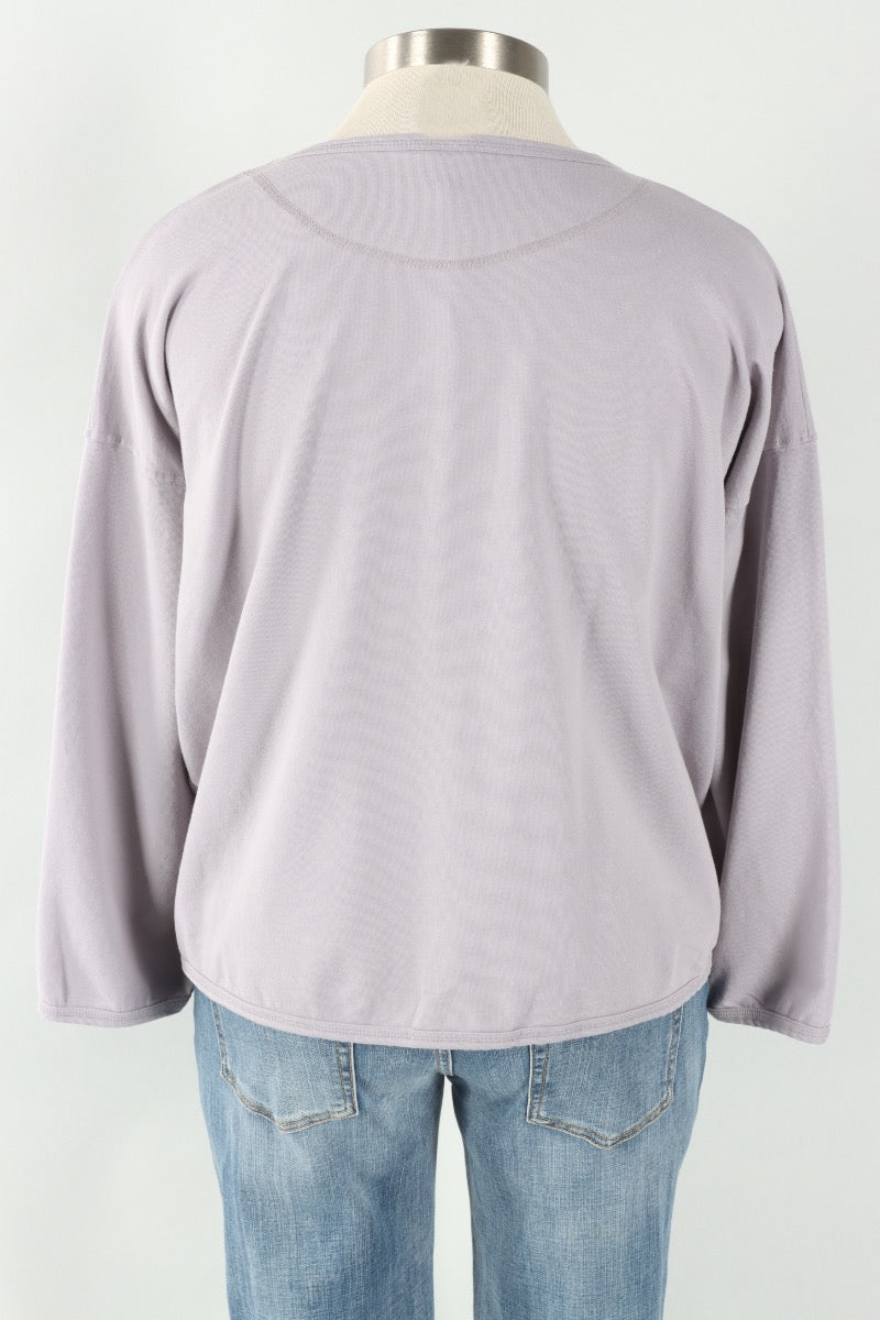 Stretch Terry Sweatshirt - Platinum