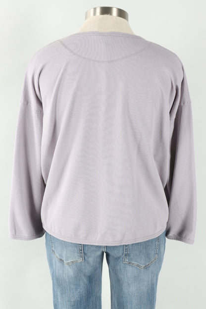 Stretch Terry Sweatshirt - Platinum