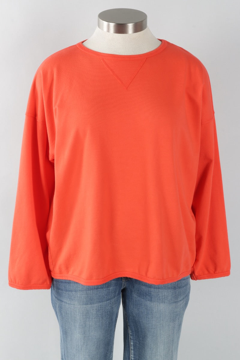Stretch Terry Sweatshirt - Poppy