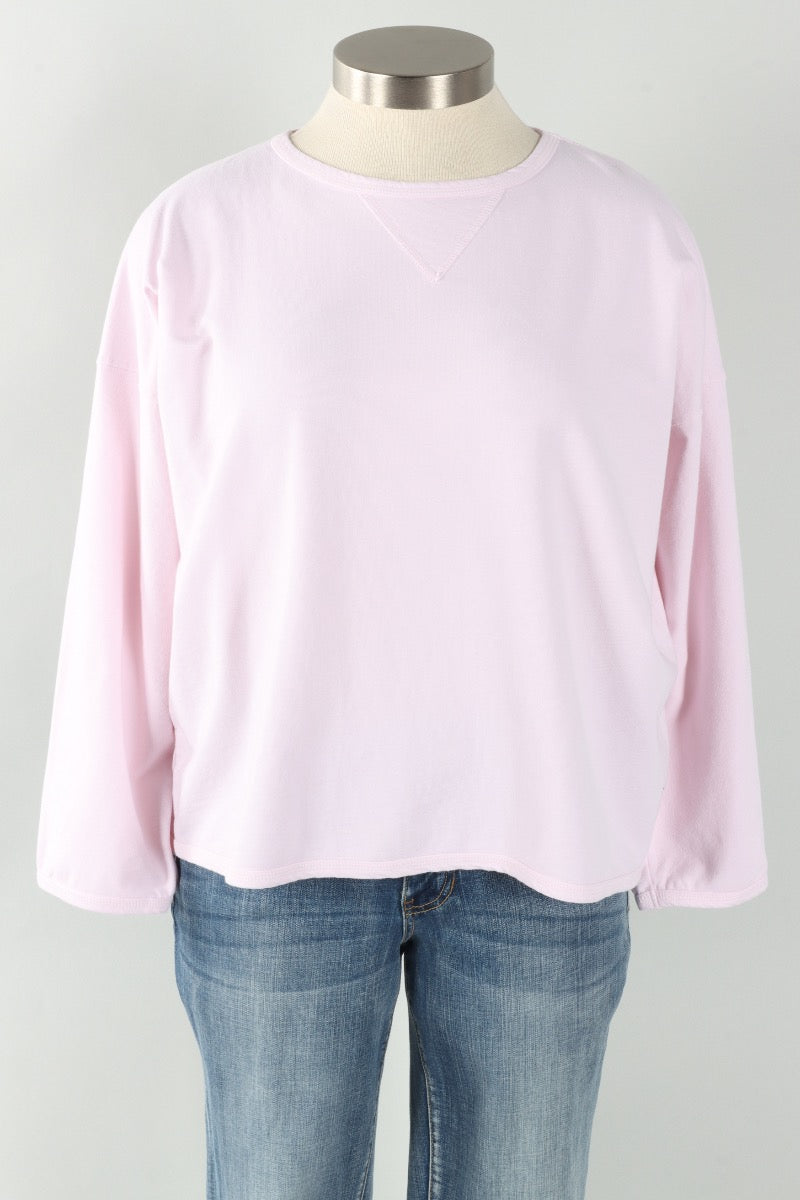 Stretch Terry Sweatshirt - Heaven Pink