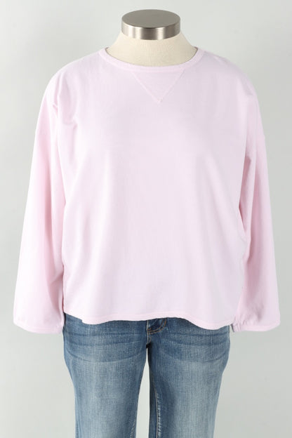 Stretch Terry Sweatshirt - Heaven Pink