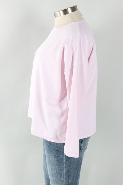 Stretch Terry Sweatshirt - Heaven Pink