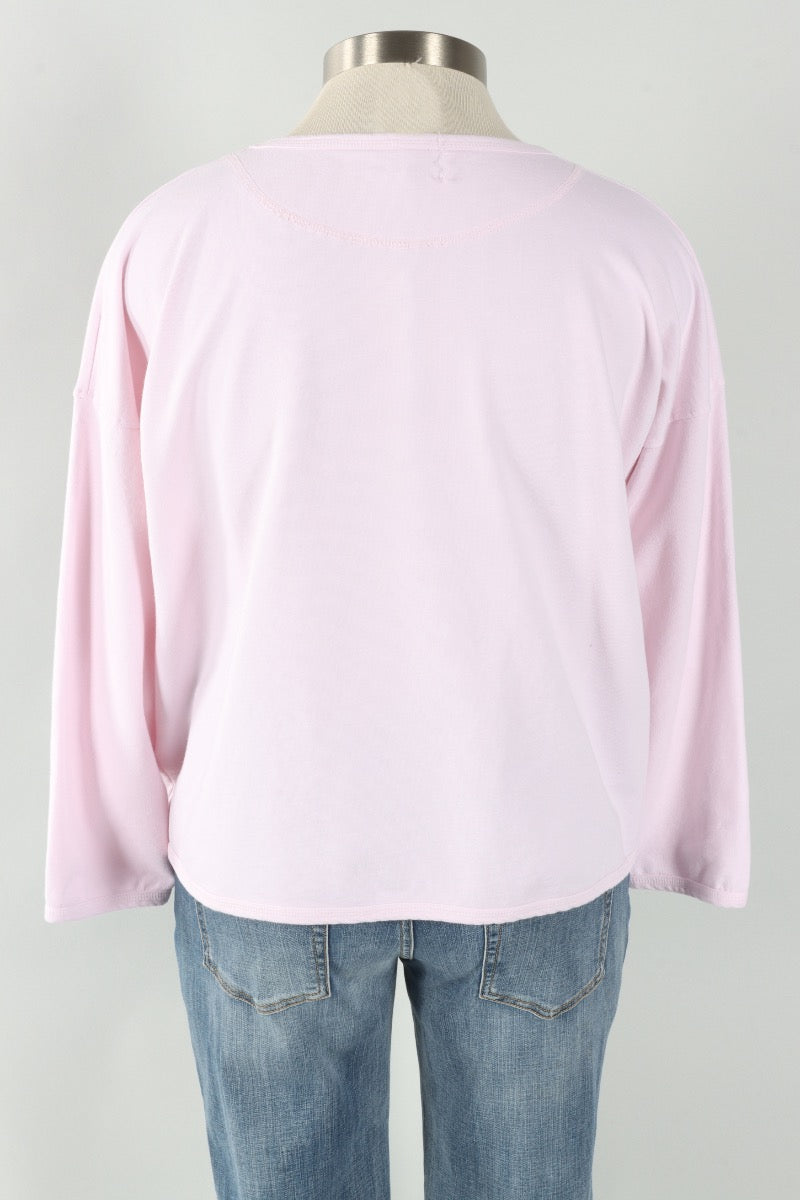 Stretch Terry Sweatshirt - Heaven Pink