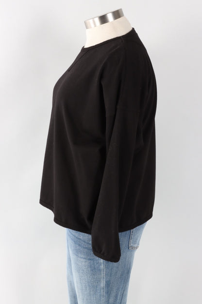 Stretch Terry Sweatshirt - Black