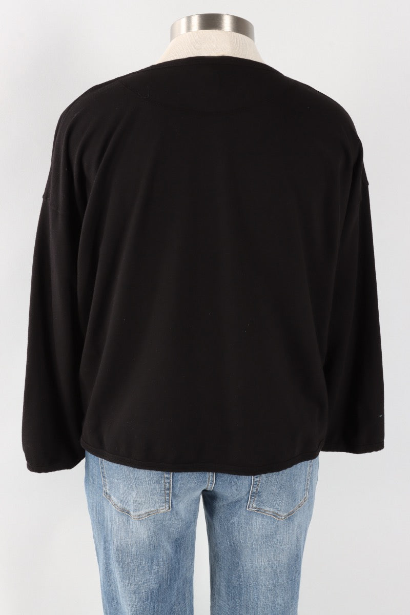 Stretch Terry Sweatshirt - Black