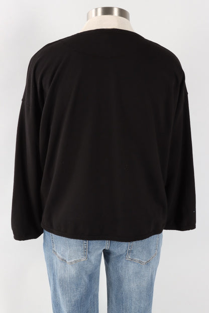 Stretch Terry Sweatshirt - Black
