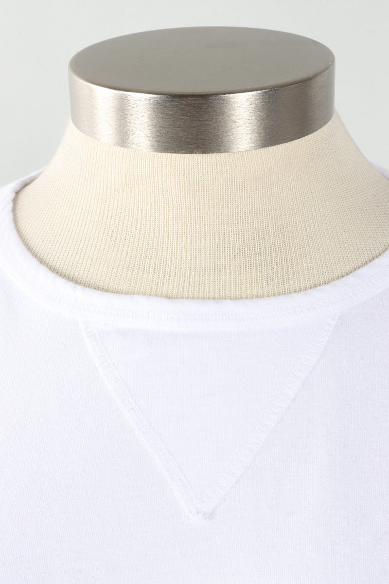 Stretch Terry Sweatshirt - White