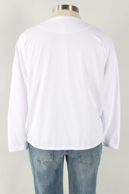 Stretch Terry Sweatshirt - White