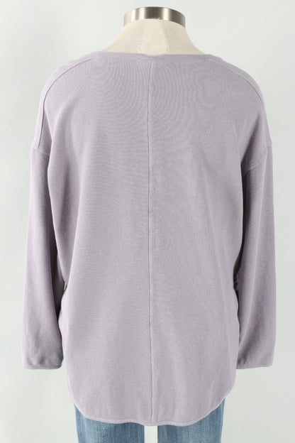 Drop Shoulder Top Plus - Platinum
