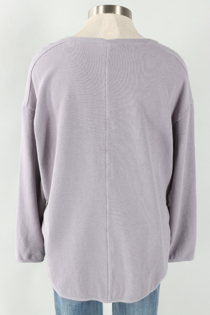 Drop Shoulder Top - Platinum