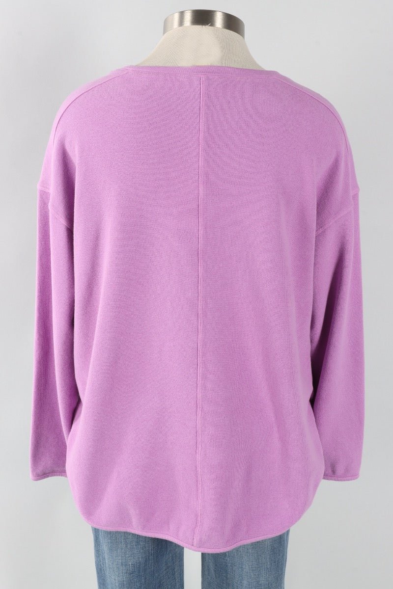 Drop Shoulder Top Plus - Tulip