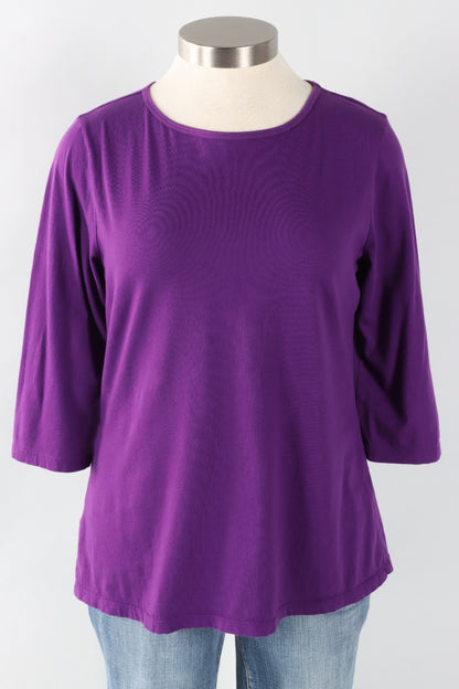 Boatneck Tee Plus - Violet