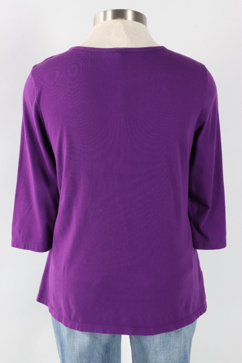 Boatneck Tee - Violet