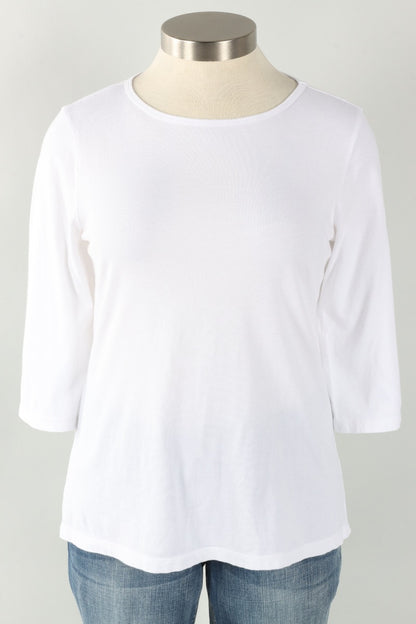 Boatneck Tee Plus - White