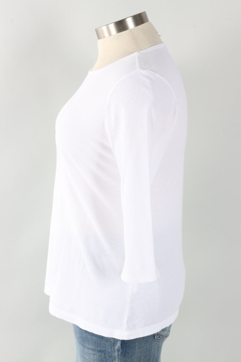 Boatneck Tee Plus - White