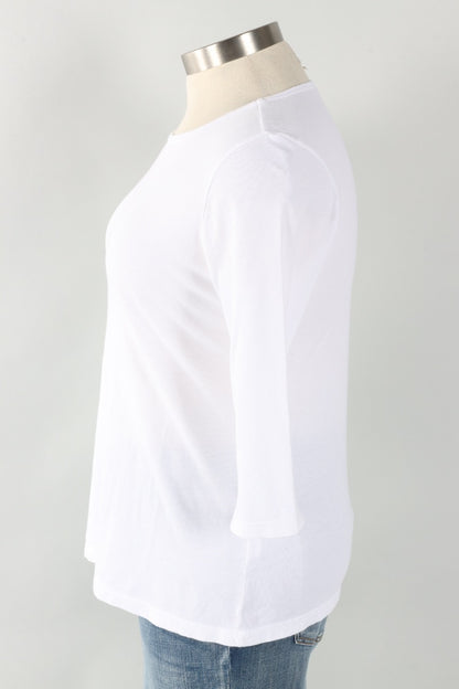 Boatneck Tee - White